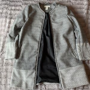 H&M black and white jacket